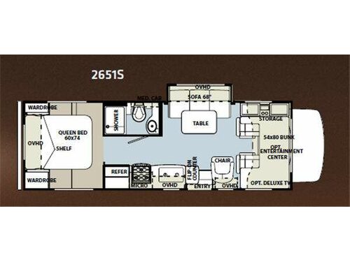 Floorplan - 2012 Forest River RV Forester 2651S