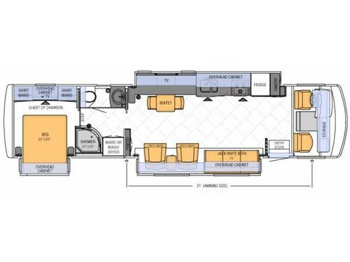 Floorplan - 2012 Newmar Canyon Star 3856