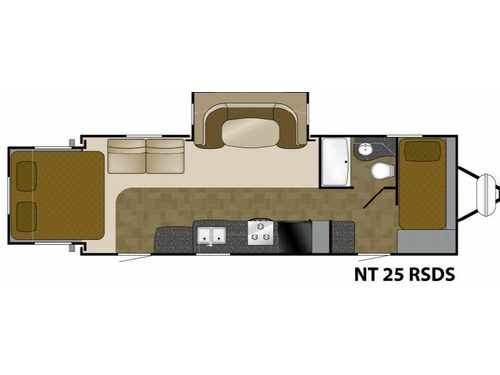 Floorplan - 2012 Heartland North Trail 25RSDS