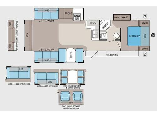 Jay Flight 33RLDS Floorplan