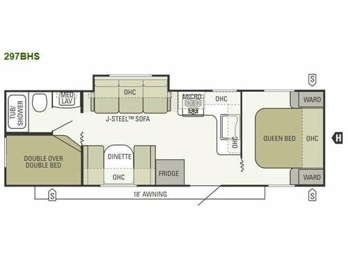 Floorplan - 2012 Starcraft  Autumn Ridge 297BHS