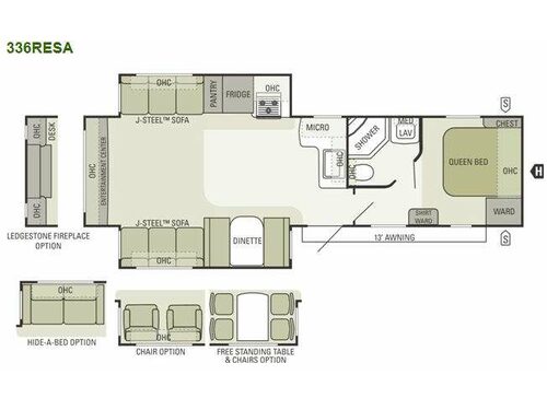 Autumn Ridge 336RESA Floorplan