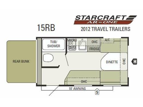Floorplan - 2012 Starcraft  AR-ONE 15RB
