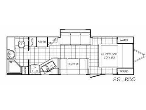 Floorplan - 2011 MVP RV Coast 26 LRLS