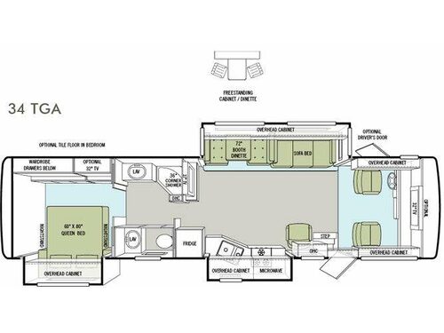 Floorplan - 2012 Tiffin Motorhomes Allegro 34 TGA