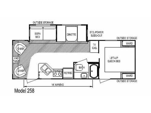 Floorplan - 2012 Skyline Nomad Joey Select 258
