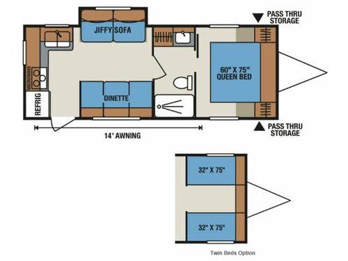 Sportsmen S241RKS Floorplan