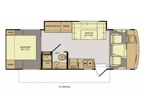Floorplan - 2012 Fleetwood RV Storm 28MS