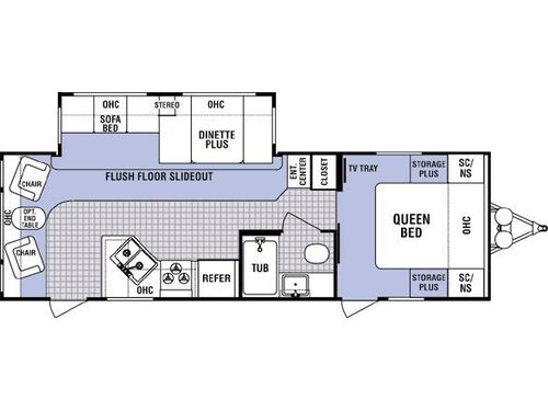 Denali 26 RL-DSL Floorplan