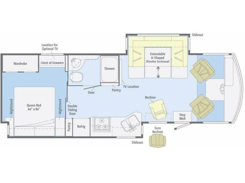 Floorplan - 2012 Winnebago Sightseer 30A
