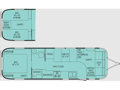 Floorplan - 2006 Airstream RV Classic 30