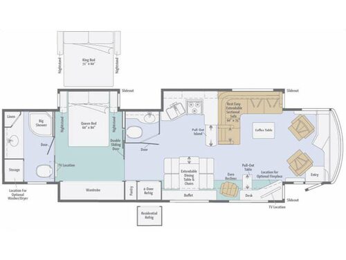 Meridian 42E Floorplan