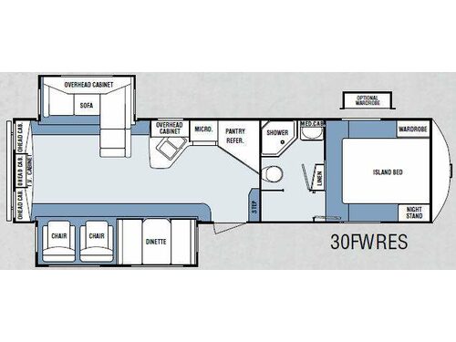Lite Five 30FWRES Floorplan