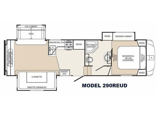 Sabre Silhouette 290REUD Floorplan