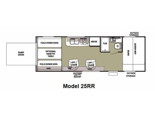 Cherokee Grey Wolf 25RR Floorplan