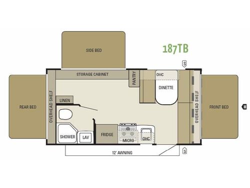 Travel Star 187TB Floorplan