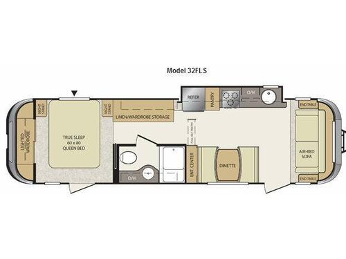 Floorplan - 2012 Keystone RV Vantage 32FLS
