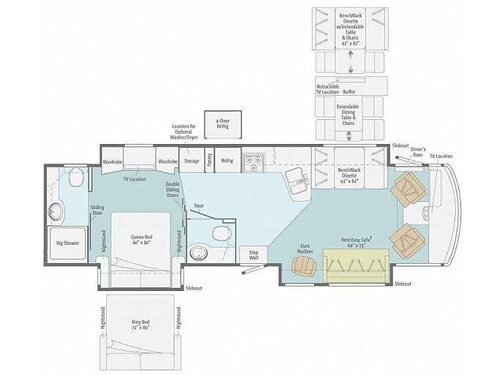 Floorplan - 2012 Itasca Suncruiser 37F