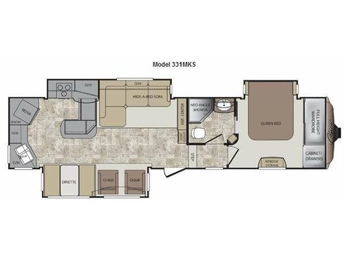 Floorplan - 2012 Keystone RV Cougar 331MKS
