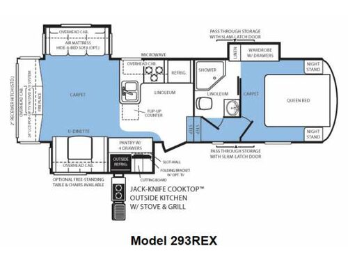 Wildcat extraLite 293REX Floorplan