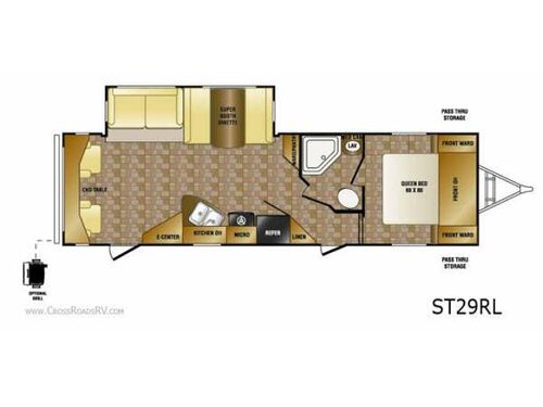 Floorplan - 2012 CrossRoads RV Sunset Trail ST29RL