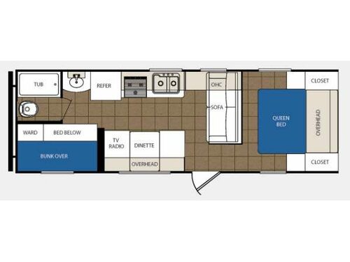 Floorplan - 2012 Prime Time Manufacturing Avenger 26BH
