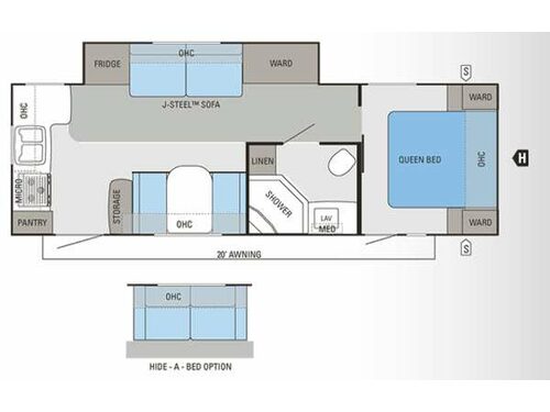 Floorplan - 2012 Jayco Eagle Super Lite 266RKS