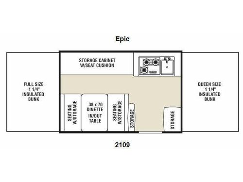 Viking Camping Trailers 2109 Epic Floorplan