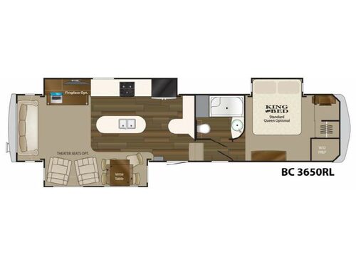Big Country 3650 RL Floorplan