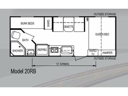 Floorplan - 2013 Skyline Koala 20RB