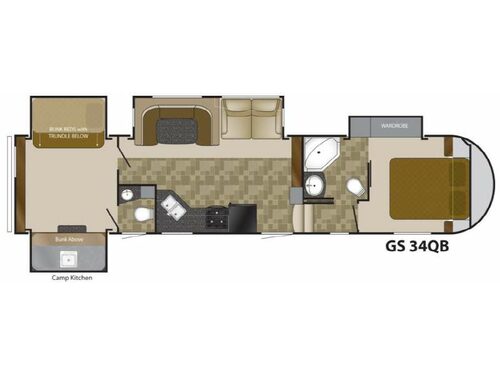 Greystone 34QB Floorplan