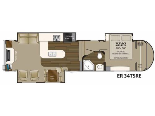 Floorplan - 2013 Heartland ElkRidge 34TSRE