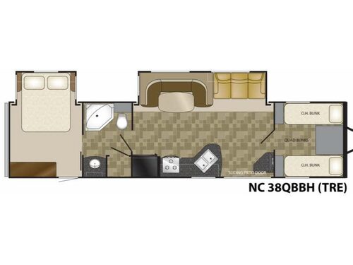 Floorplan - 2013 Heartland Trail Runner SLT 38QBBH SLT