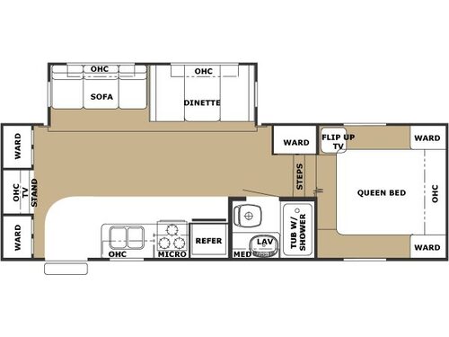 Floorplan - 2005 Forest River RV Cherokee 275 S