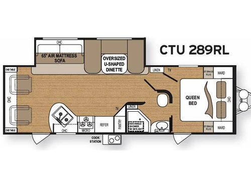 Floorplan - 2012 Dutchmen RV Coleman CTU 289RL