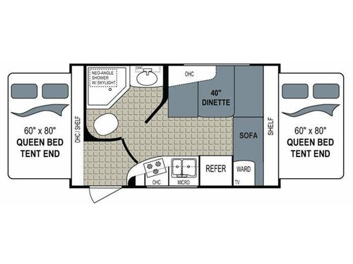 Floorplan - 2013 Dutchmen RV Kodiak 161E