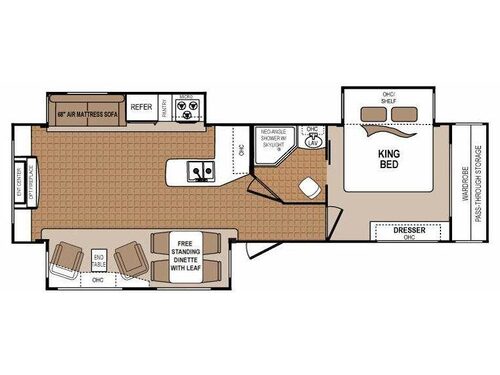 Floorplan - 2013 Dutchmen RV Denali 287RE