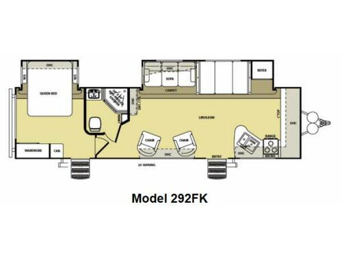 Salem Hemisphere 292FK Floorplan