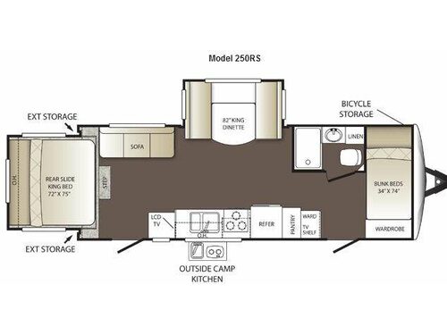 Floorplan - 2013 Keystone RV Outback 250RS