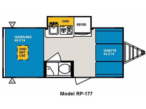 Floorplan - 2012 Forest River RV R Pod RP-177