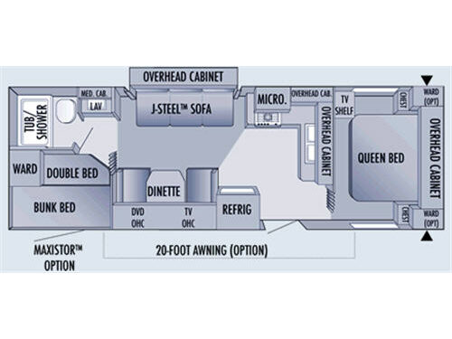 Floorplan - 2006 Jayco Jay Flight 29BHS