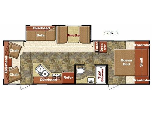 Trailmaster 270 RLS Floorplan