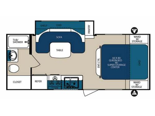 Floorplan - 2013 Forest River RV Surveyor Sport SP 220