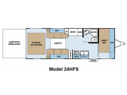 Floorplan - 2013 Forest River RV XLR Hyper Lite 24HFS