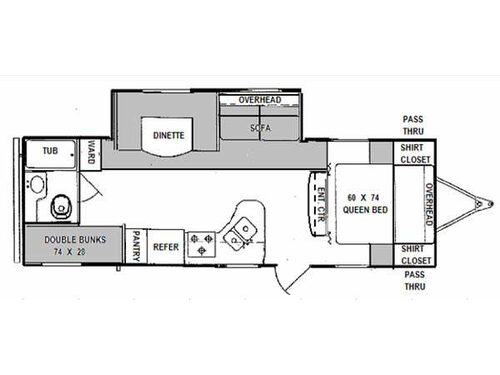 Floorplan - 2013 Prime Time Manufacturing Tracer 2670BHS