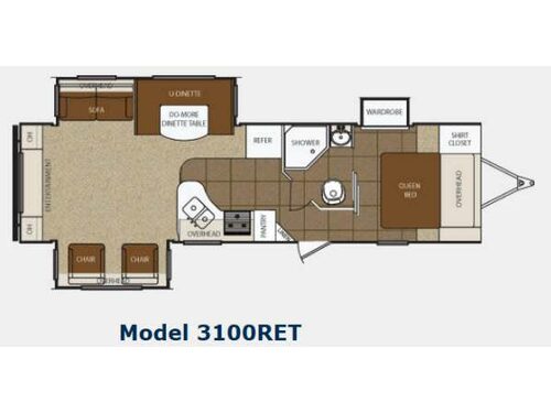 Tracer 3100RET Floorplan