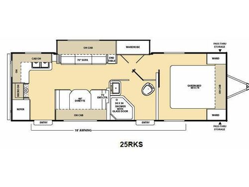 Catalina Deluxe Edition 25RKS Floorplan