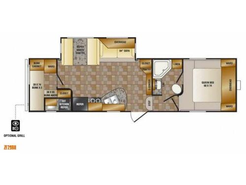 Zinger ZF29BH Floorplan
