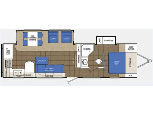Floorplan - 2013 Prime Time Manufacturing LaCrosse 303RKS