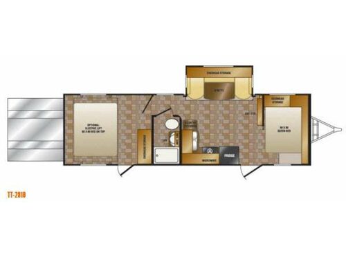 Floorplan - 2013 CrossRoads RV Elevation TT 2810